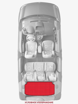 ЭВА коврики «Queen Lux» багажник для BMW 3 series (E90)